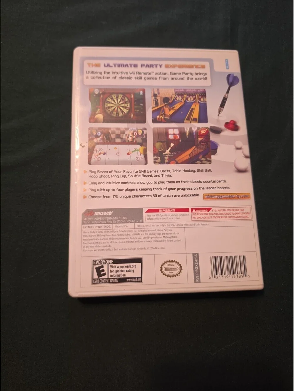 Wii Game Party (Wii, 2007) CIB Tested